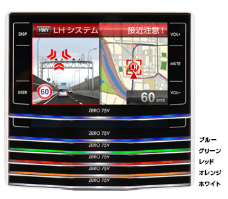 レーダー探知機 ZERO 75V